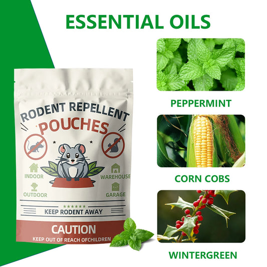 10P-Rodent Repellent, Mice Repellent, Peppermint Rat Repellent, Natural Mouse Repellents, Indoor & Outdoor 3 Months Protection