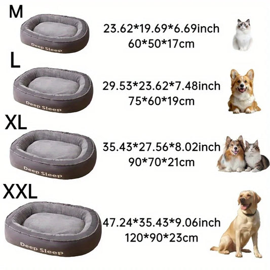 Pet Bed Comfortable Donut Round Dog Kennel