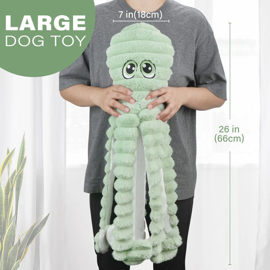 Octopus Pet Grinding Teeth Squeaky Plush Toy,