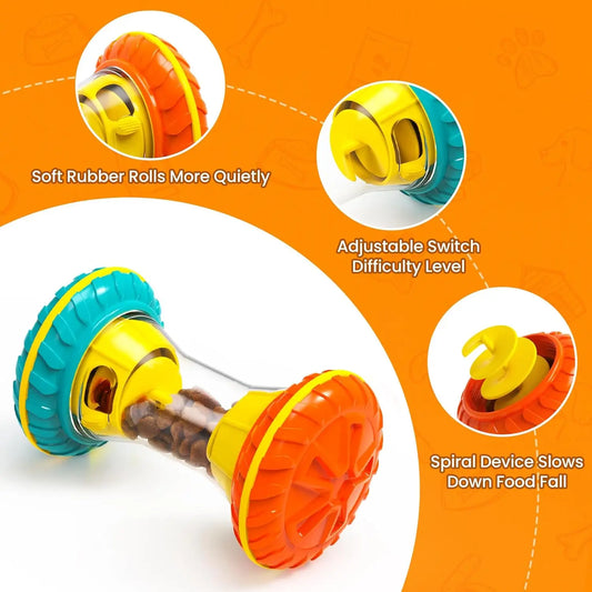 Interactive Dog Puzzle for Boredom Treat Dispensing Slow Feeder