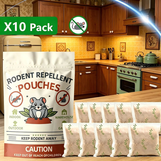 10P-Rodent Repellent, Mice Repellent, Peppermint Rat Repellent, Natural Mouse Repellents, Indoor & Outdoor 3 Months Protection