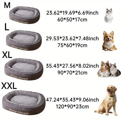 Pet Bed Comfortable Donut Round Dog Kennel
