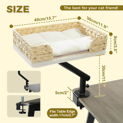 360° Rotatable Cat Bed Stand for Indoor Cats,