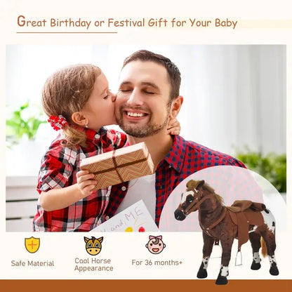 Ride On Horse for Toddlers 3-5, with Realistic Sound,