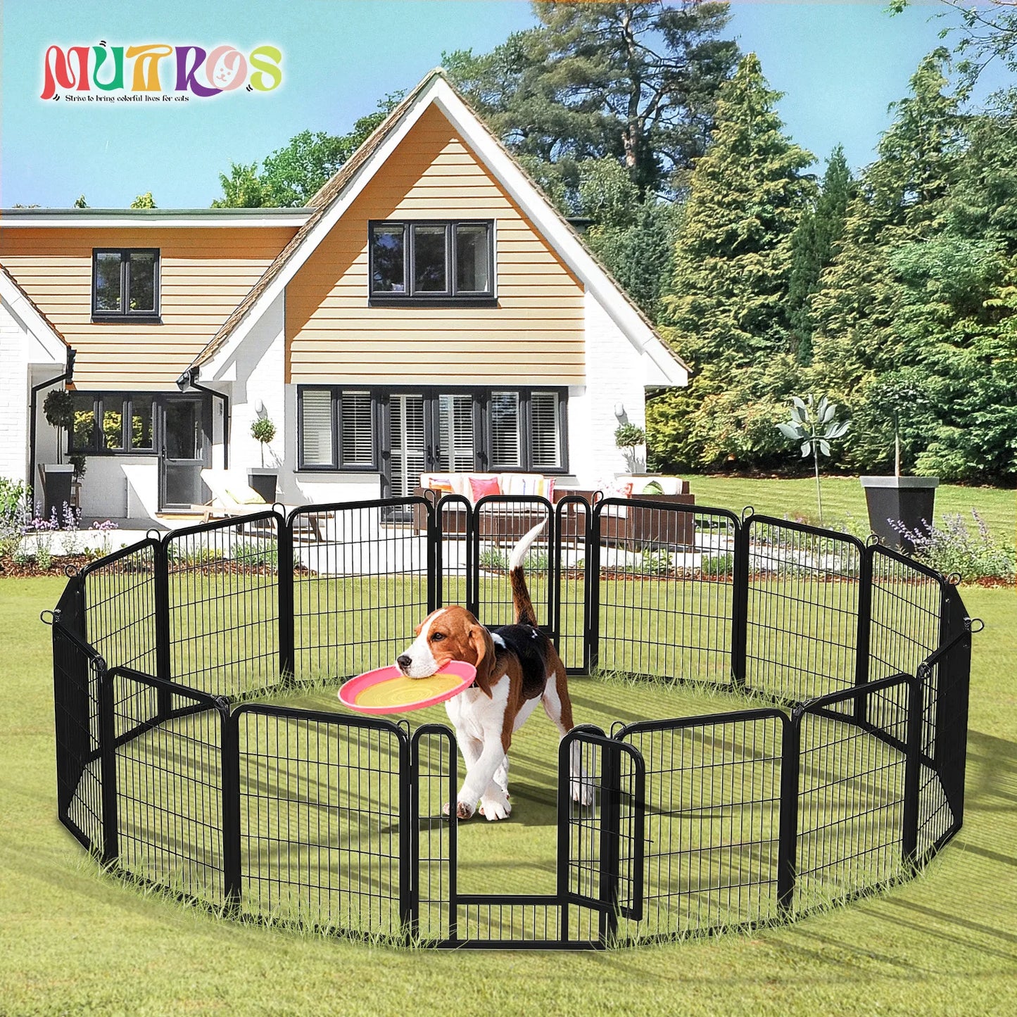 Playpen with Door, Outdoor/Indoor Foldable