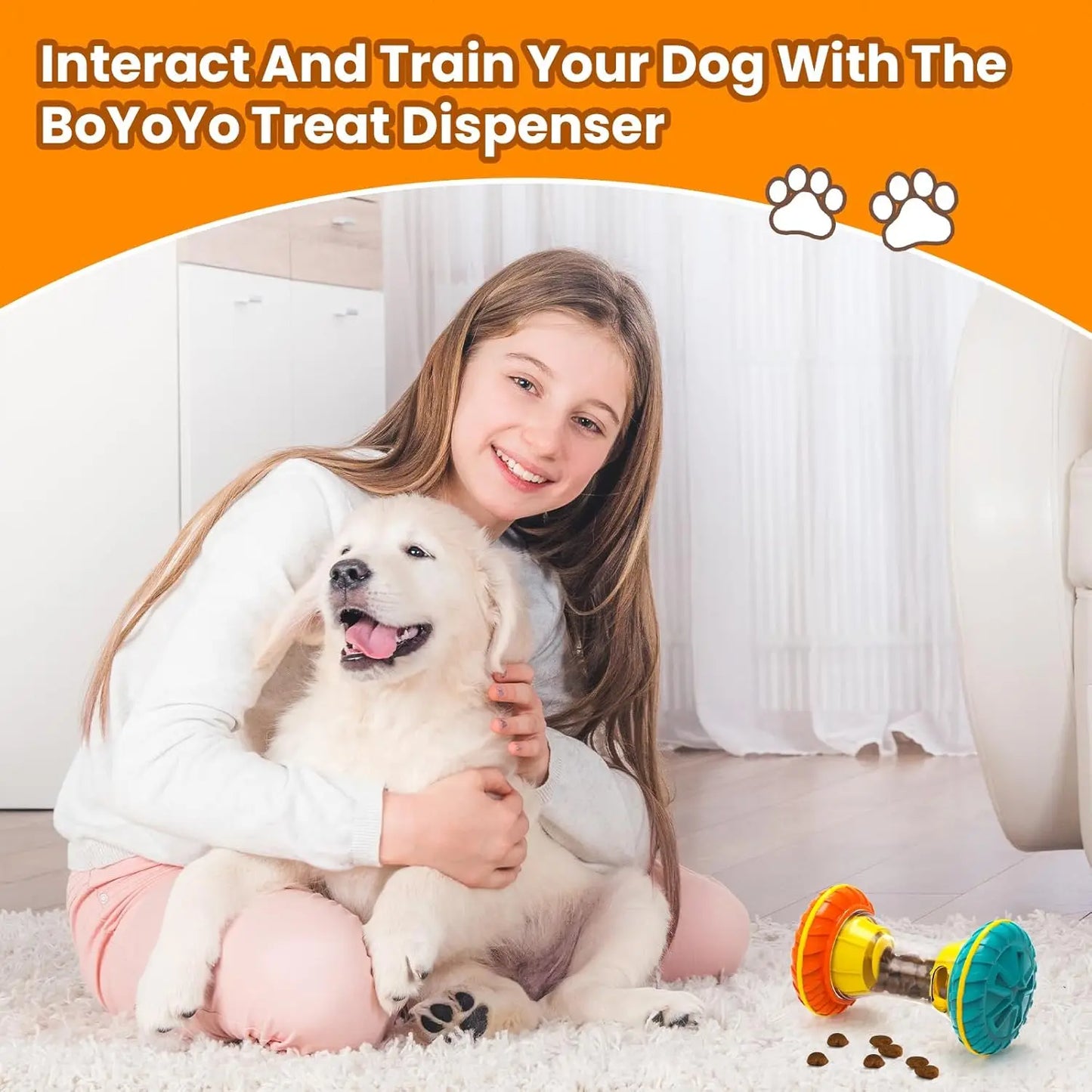 Interactive Dog Puzzle for Boredom Treat Dispensing Slow Feeder