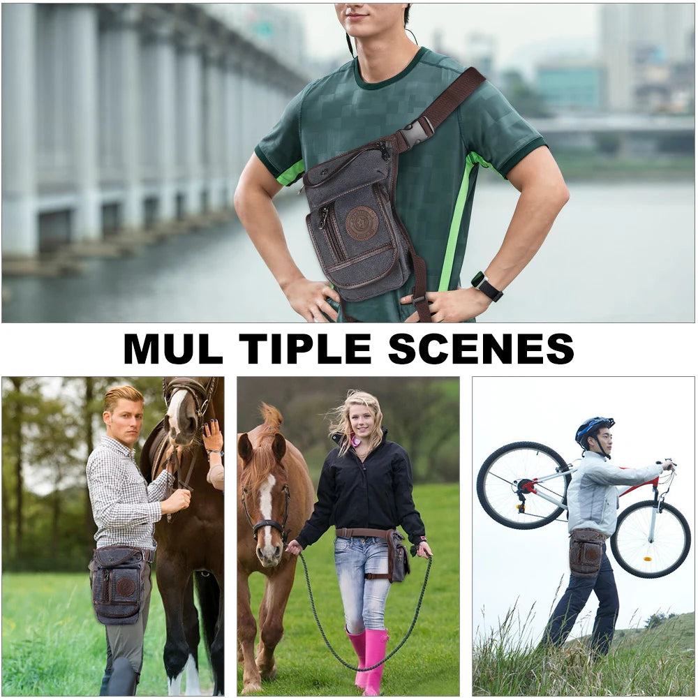 Portable Equestrian Drop Leg Bag Large Capacity