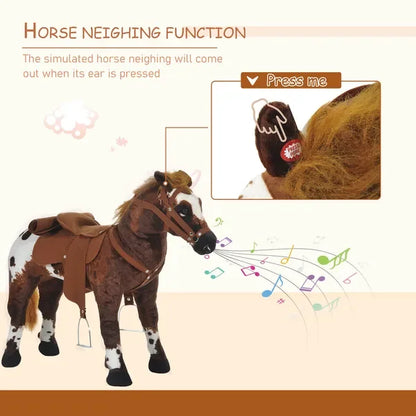 Ride On Horse for Toddlers 3-5, with Realistic Sound,