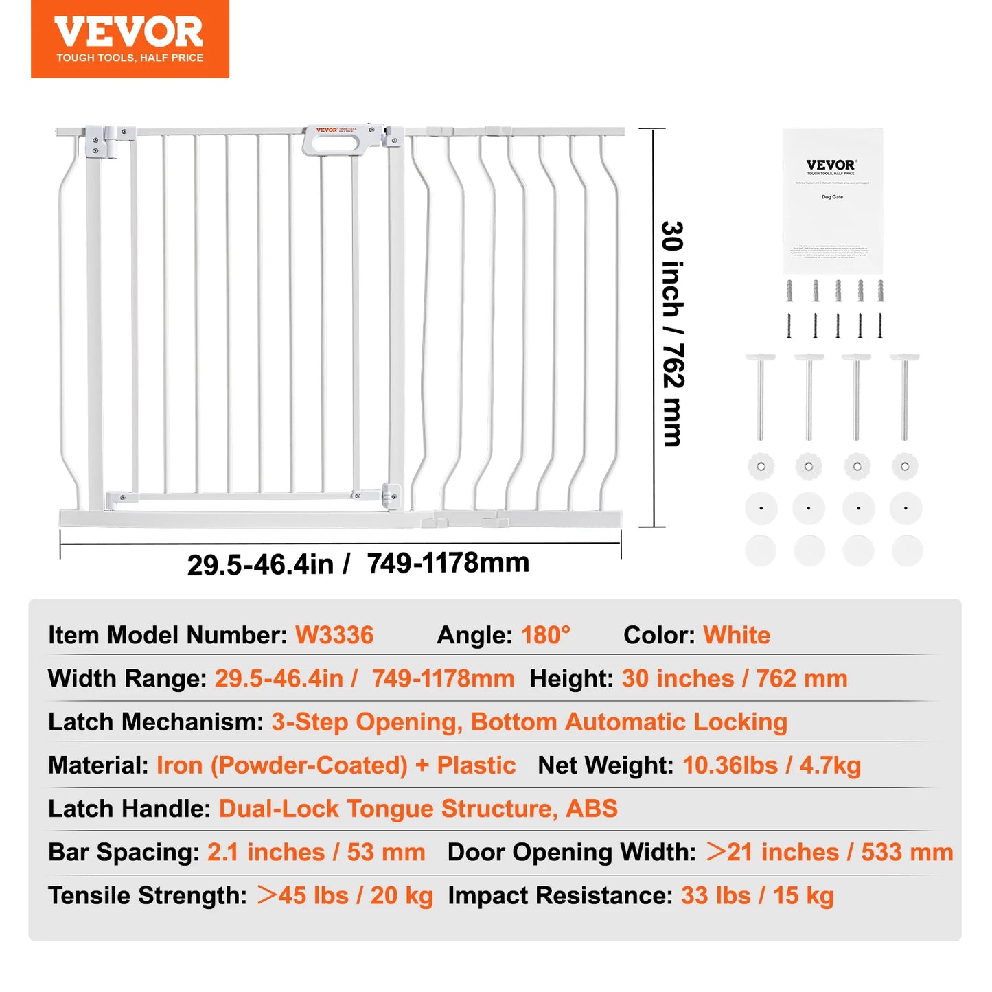 Baby Gate 28/30/36 Inches