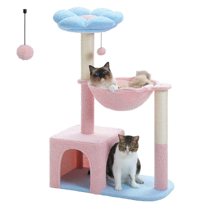 Flower Cat Tree with Sisal Scratching Posts