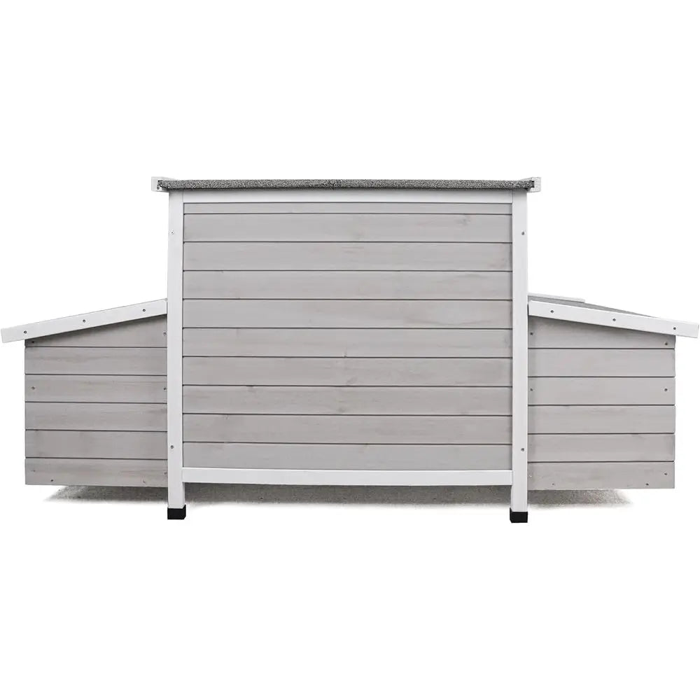 Large Outdoor Chicken Coop with 6 Nesting Boxes, Weatherproof Poultry Enclosure, Removable Tray for Easy Cleaning