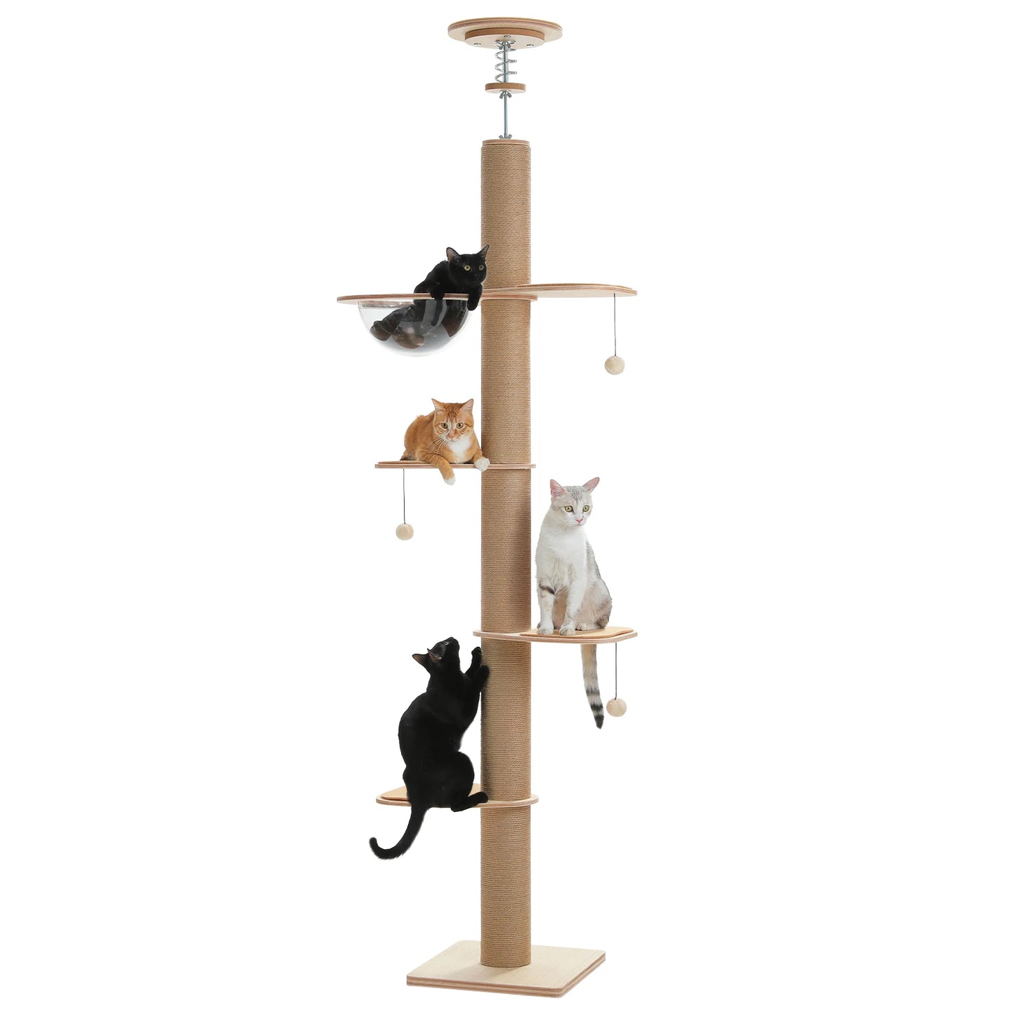 Cat Tree for Indoor Cats Adjustable Height