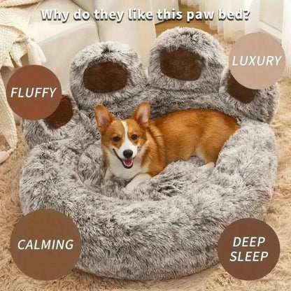 Winter Hot Cute Bear Paw Shaped Pet bed,