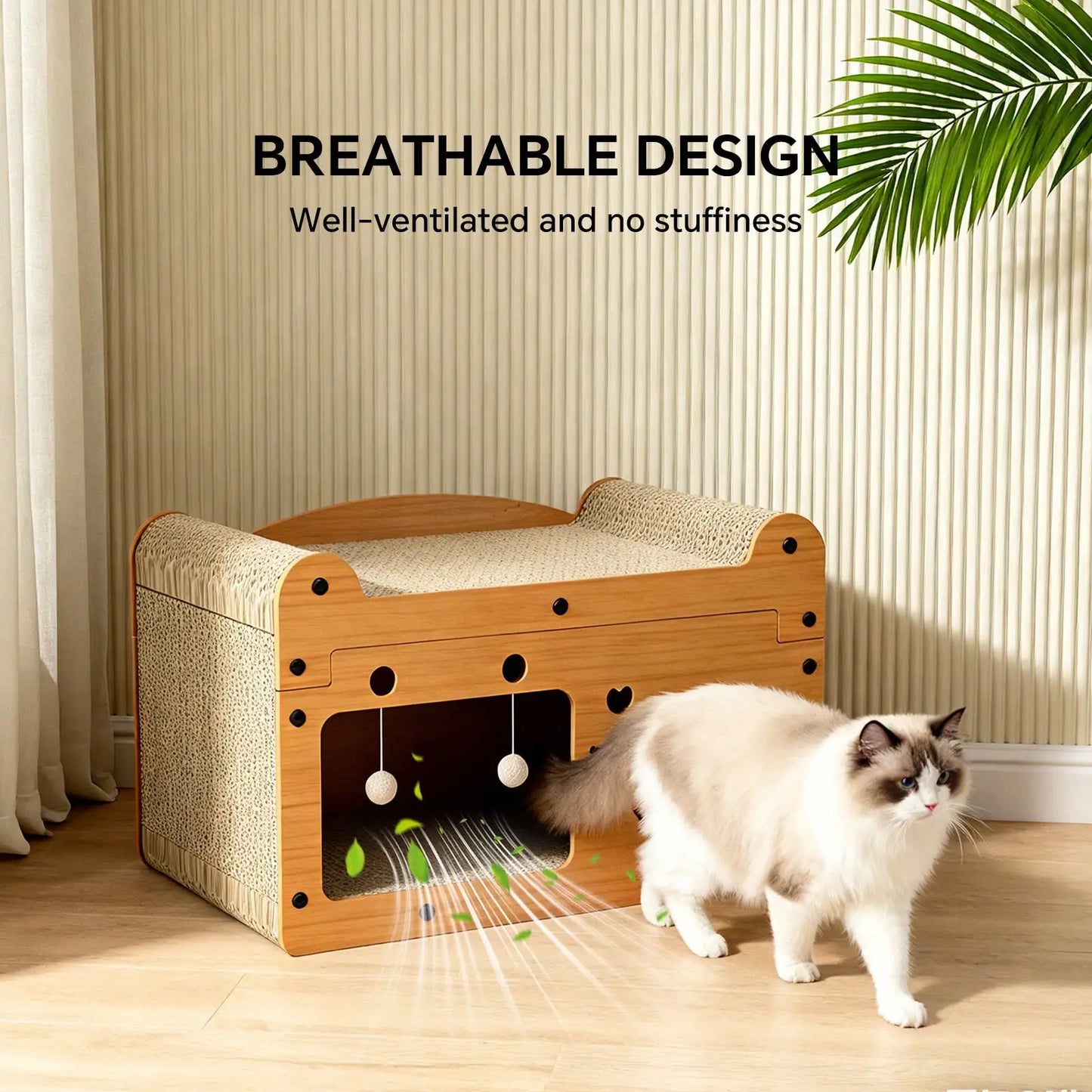 Cat Scratching Board And Resting Bed