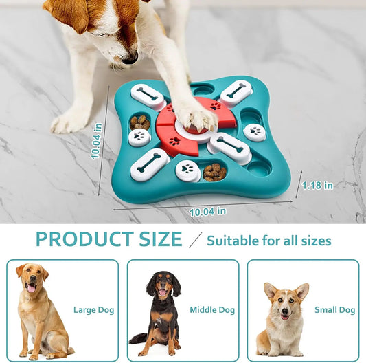Interactive Dog Puzzle Toys for Brain Stimulation, Treat Dispensing