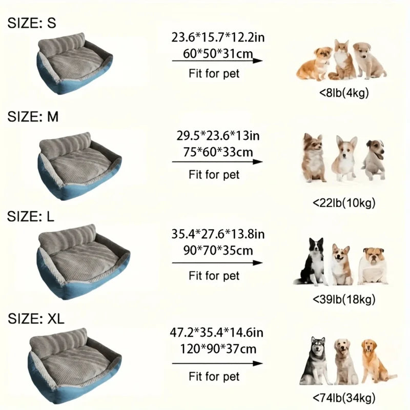 Dog Bed,  All-Season Large Dog Couch