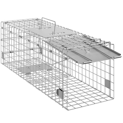 Live Animal Cage Trap Humane for Rabbits Stray Cats Squirrels Raccoons Groundhog