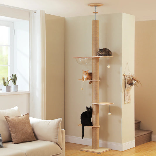 Cat Tree for Indoor Cats Adjustable Height