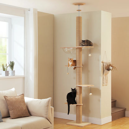 Cat Tree for Indoor Cats Adjustable Height