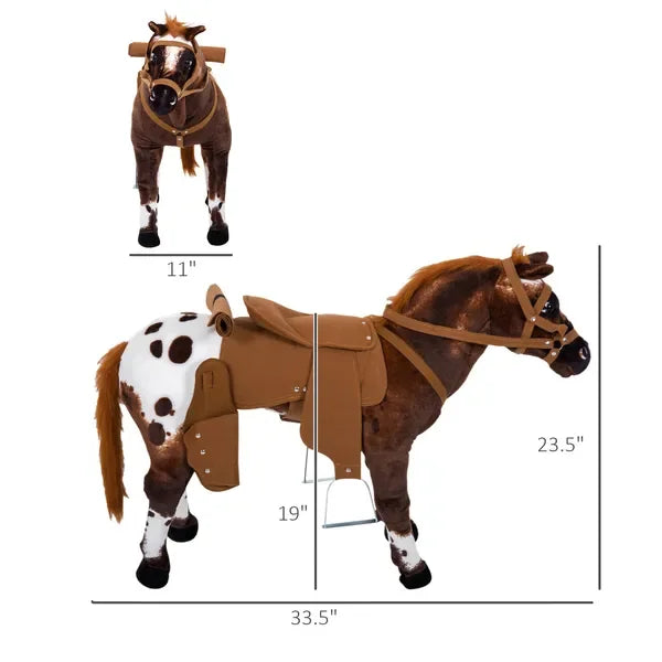 Ride On Horse for Toddlers 3-5, with Realistic Sound,
