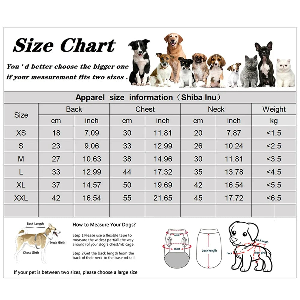 Winter Warm Puppy Jacket,