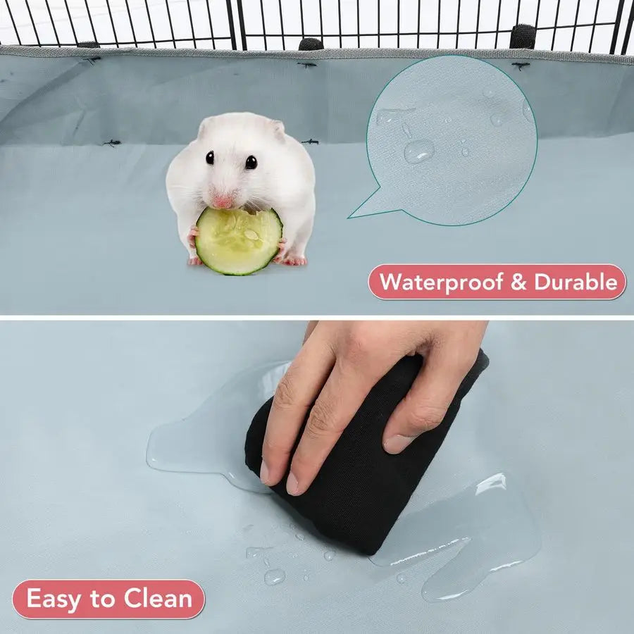 48 x 24 x 16 Pet Playpen with Waterproof Mat,