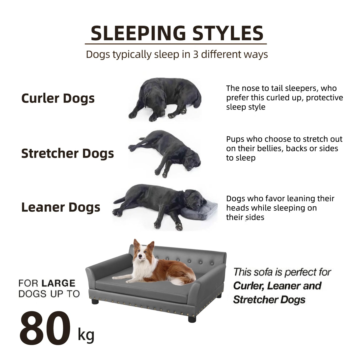 Sofa Mat Microfiber Leather Cover for Large Pet Snuggle Lounge Chair with Removable Cushion