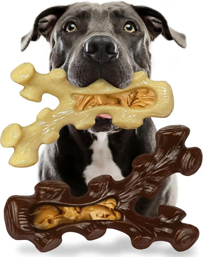 2 Pack Tough Dog Chew Toys for Aggressive Chewers