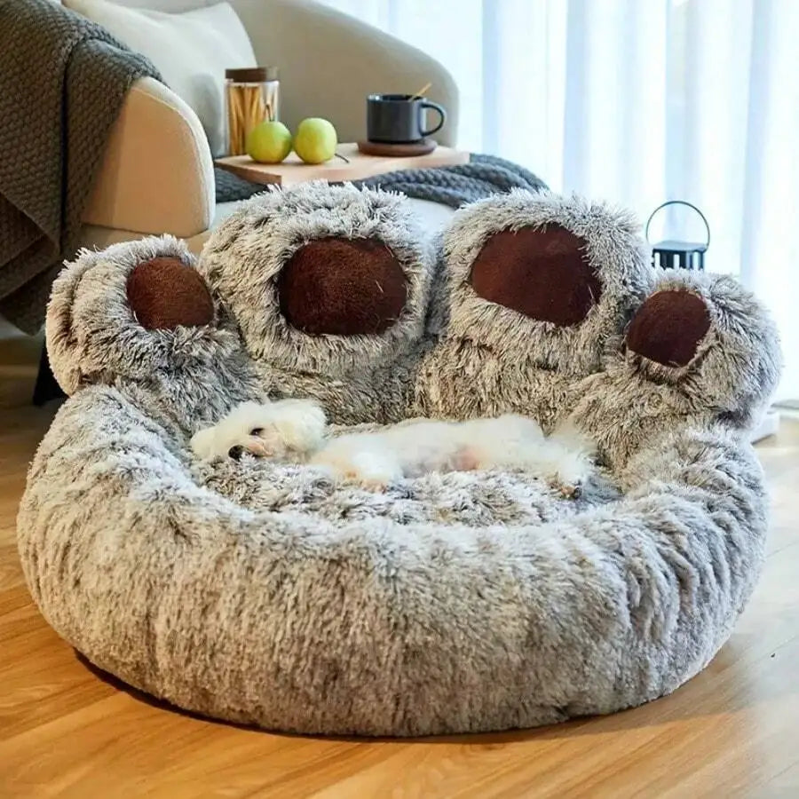 Winter Hot Cute Bear Paw Shaped Pet bed,