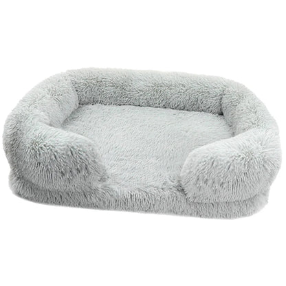 Thickened orthopedic dog bed for large dogs - egg sponge, easy to remove and wash plush cover,