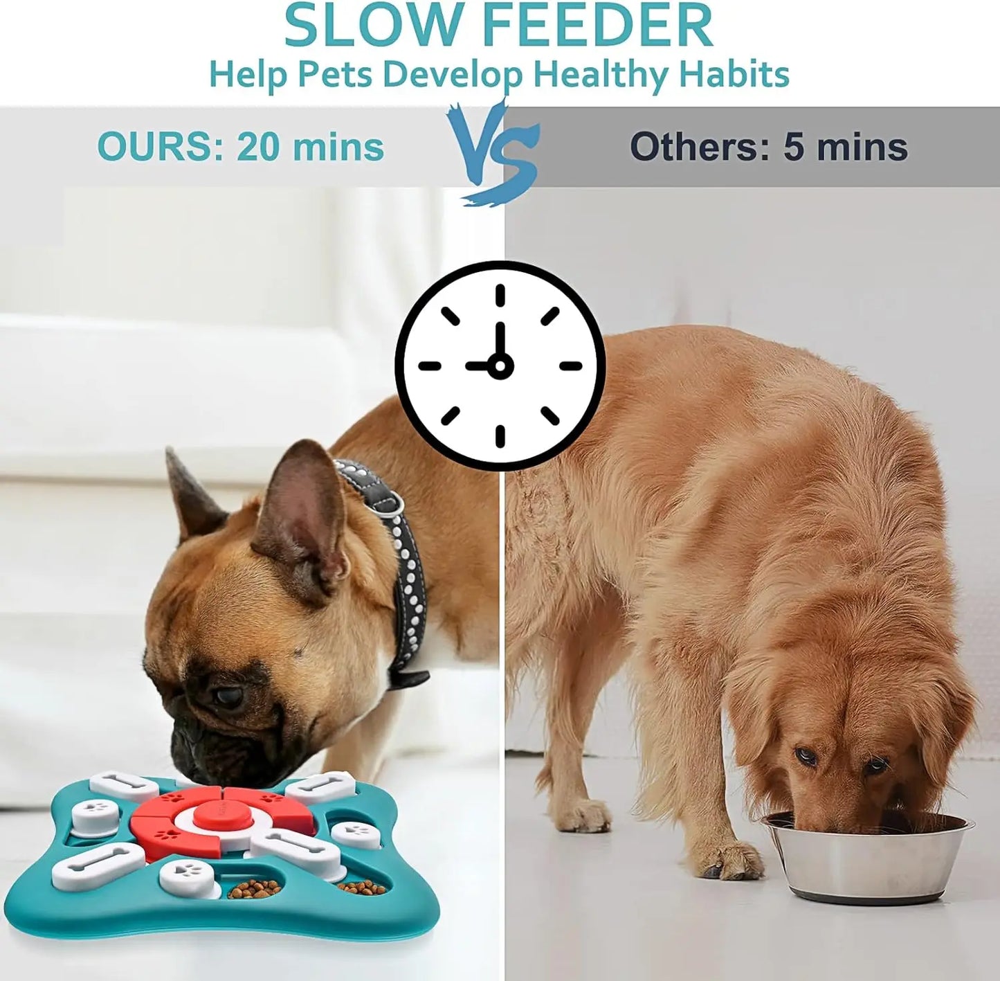 Interactive Dog Puzzle Toys for Brain Stimulation, Treat Dispensing