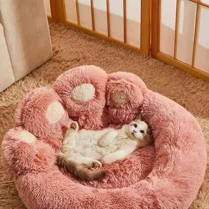 Winter Hot Cute Bear Paw Shaped Pet bed,