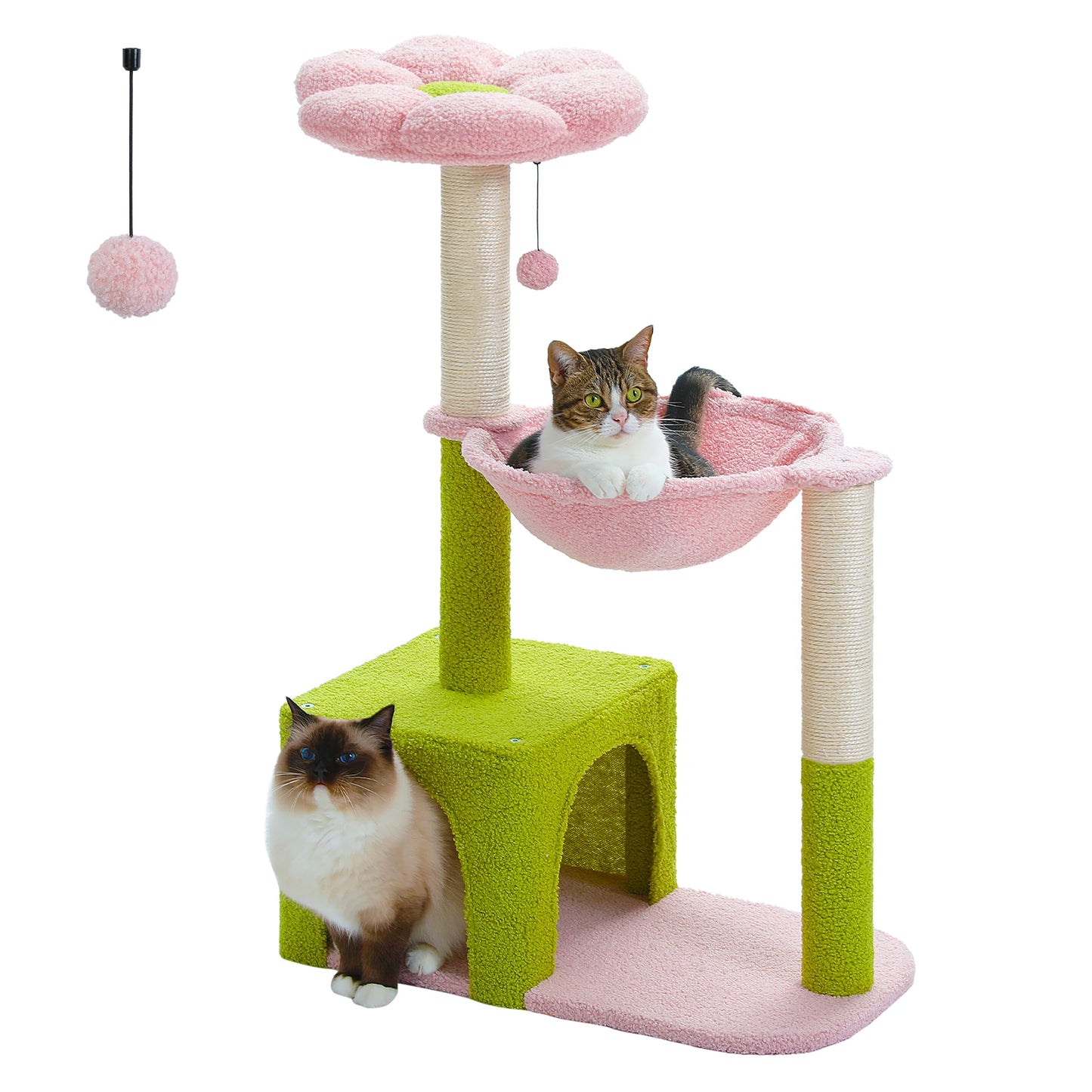 Flower Cat Tree with Sisal Scratching Posts