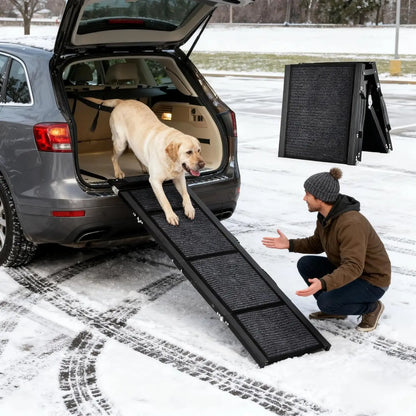 Large Folding Pet Stair Ramps for Truck, SUV
