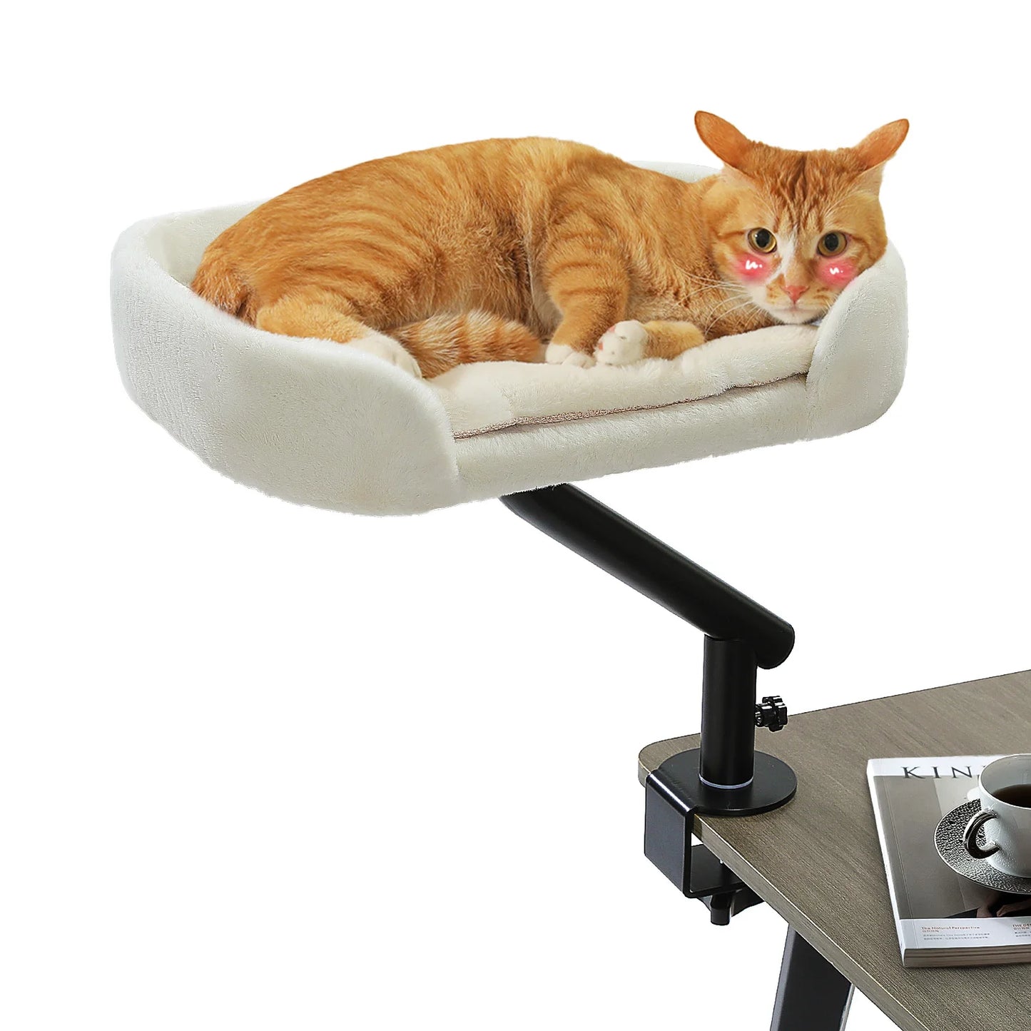 360° Rotatable Cat Bed Stand for Indoor Cats,