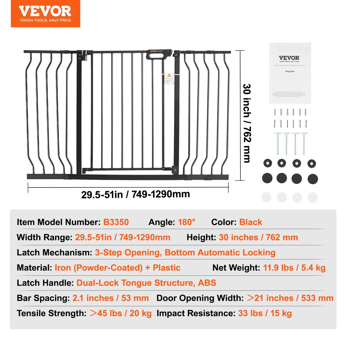 Baby Gate 28/30/36 Inches