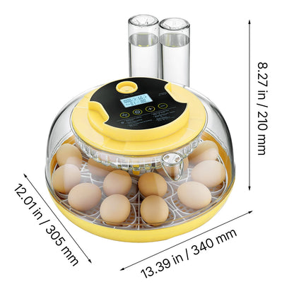 SucceBuy Egg Incubator with LED Candler Temperature Display, Auto Humidity Control