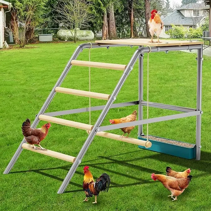 Chicken Perch for Coop with Ladder Design,