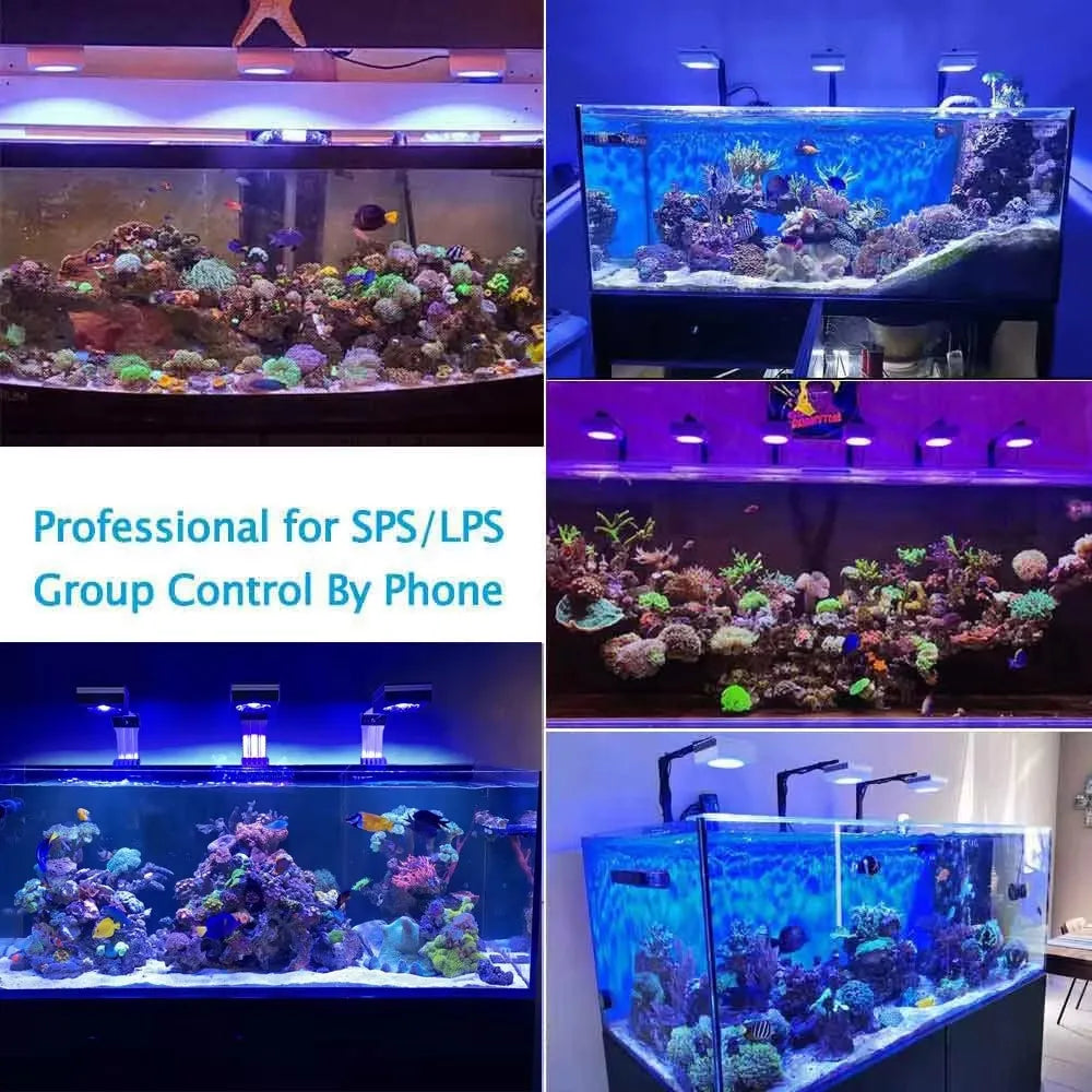 PopBloom RL90 WiFi  Professional Marine Aquarium LED Full Spectrum for Reef Coral SPS/LPS Fish Tank LED