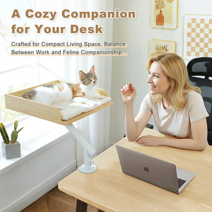 360° Rotatable Cat Bed Stand for Indoor Cats,