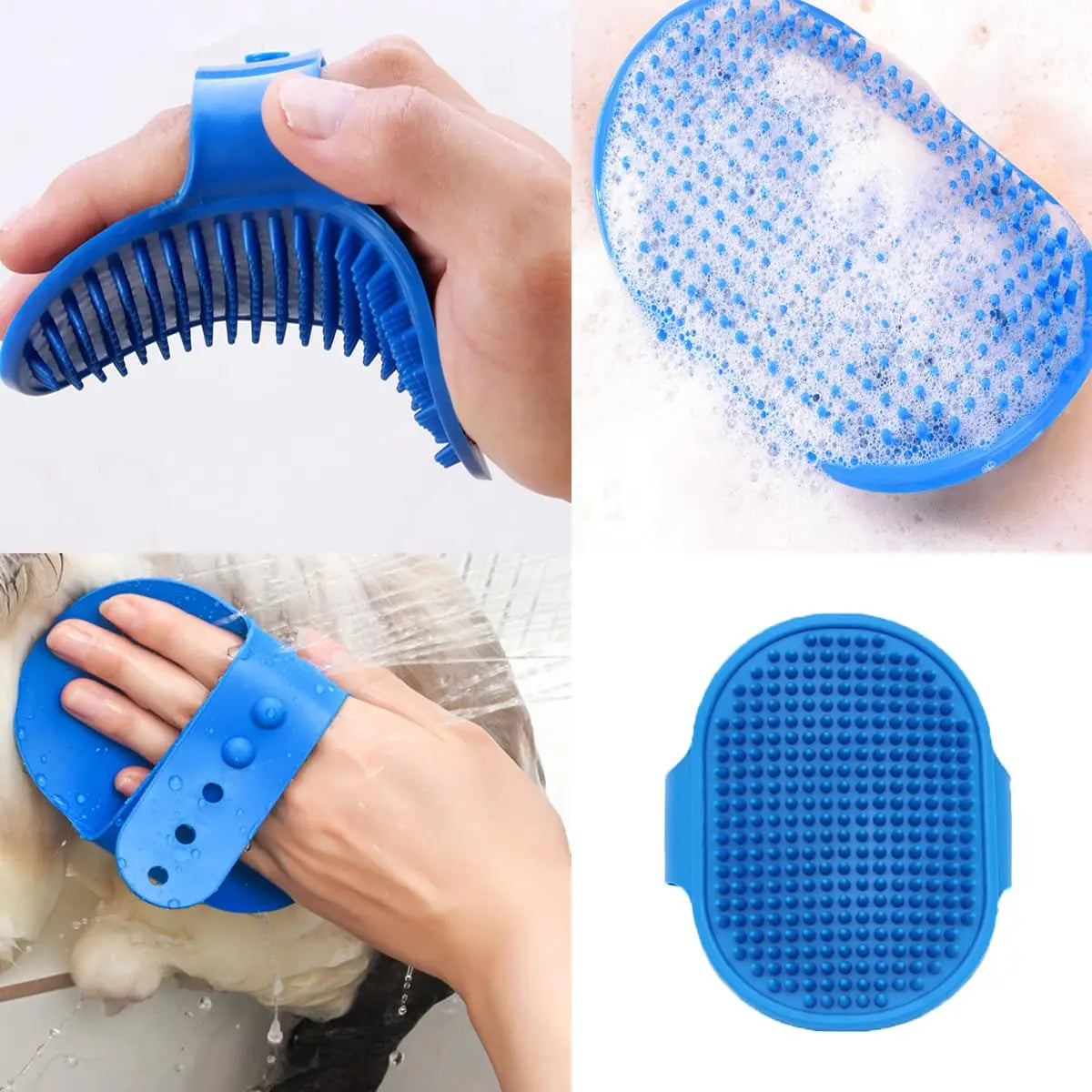 10PCS Pet Grooming Kit: Self-Cleaning Brush, Massage Glove, Nail Clipper & Flea Comb for Cats and Dogs
