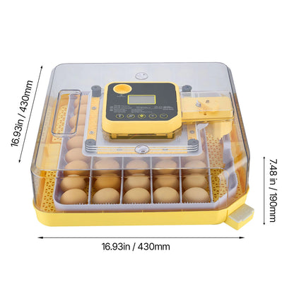 SucceBuy Egg Incubator with LED Candler Temperature Display, Auto Humidity Control