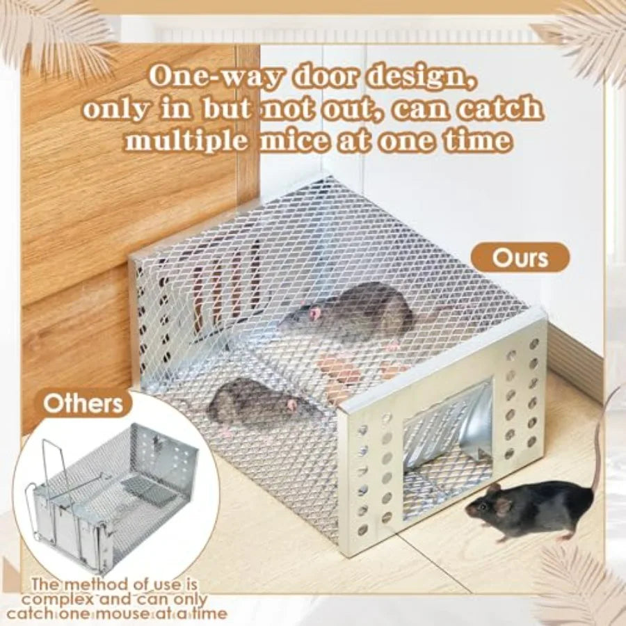 1 Pcs Humane Rat Trap Live Chipmunk Cage Trap for Indoor and Outdoor