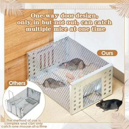 1 Pcs Humane Rat Trap Live Chipmunk Cage Trap for Indoor and Outdoor