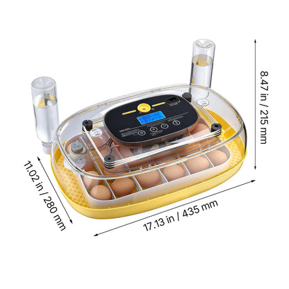 SucceBuy Egg Incubator with LED Candler Temperature Display, Auto Humidity Control