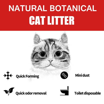 33lbs Sumlov Tofu Cat Litter, Natural Botanical, Dust-Free, Flushable