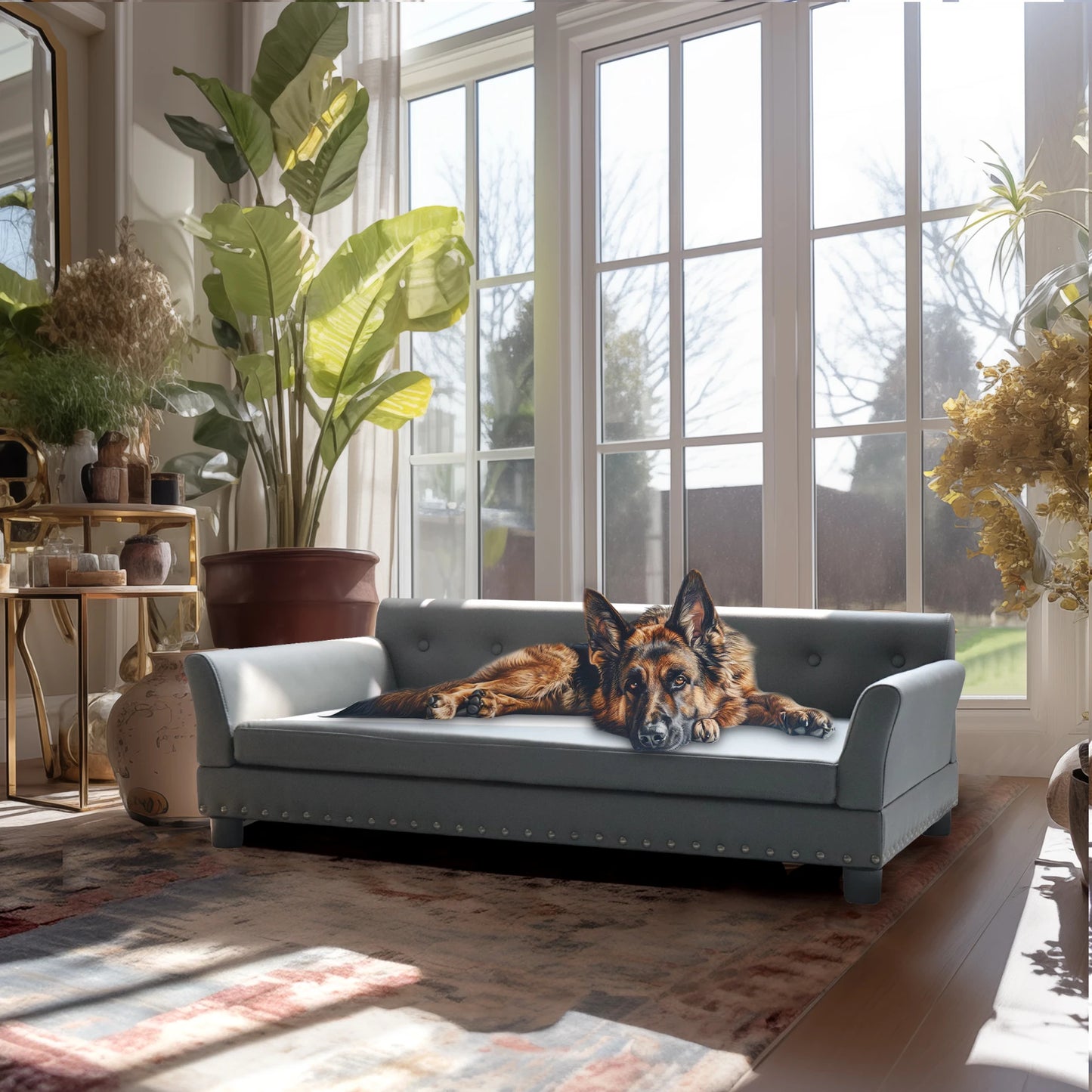 Rectangle Pet Bed for Medium and Large Dogs