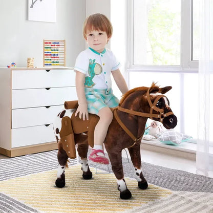 Ride On Horse for Toddlers 3-5, with Realistic Sound,
