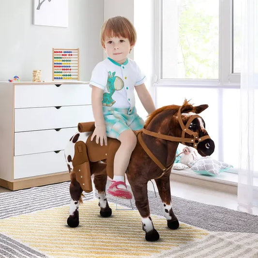 Ride On Horse for Toddlers 3-5, with Realistic Sound,