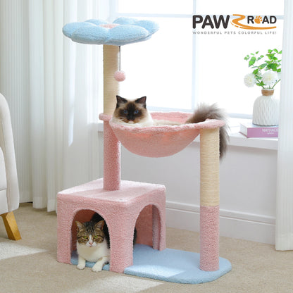 Flower Cat Tree with Sisal Scratching Posts